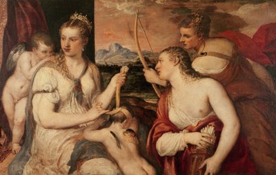 The Education of Cupid by Tiziano Vecelli